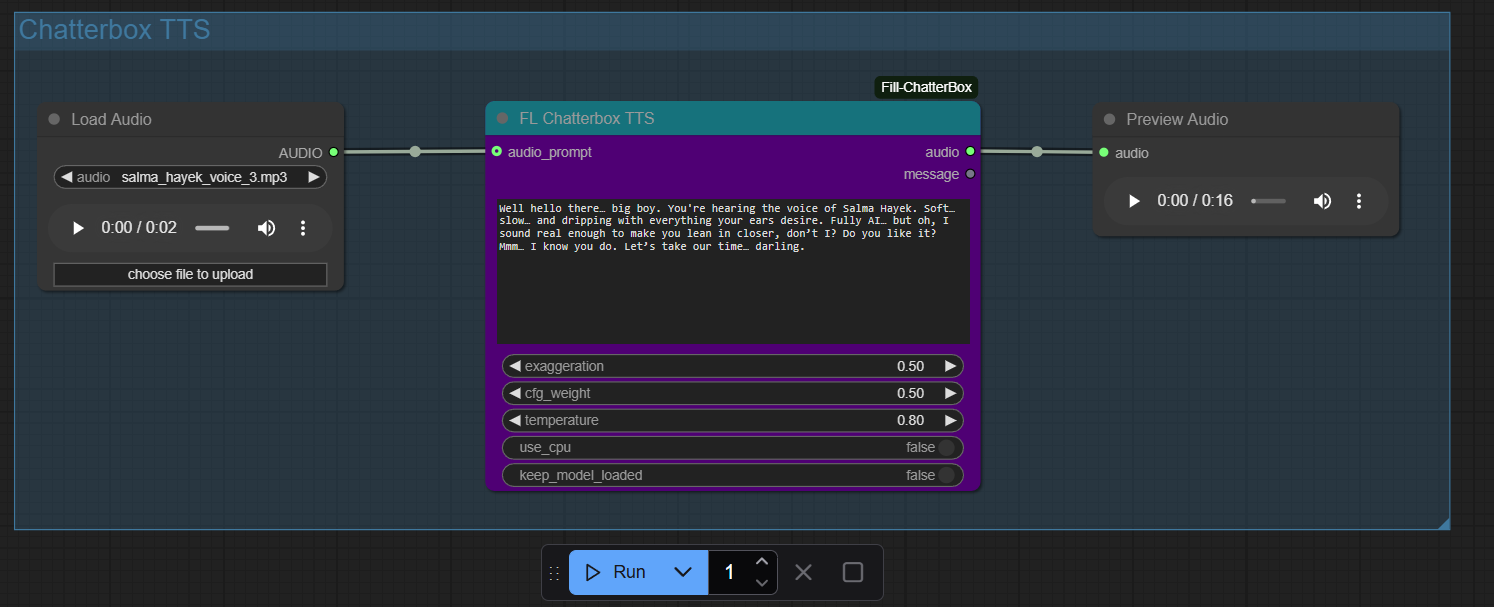 Chatterbox For Comfyui Text To Speech Voice Cloning Conversion Chatterbox For Comfyui Text To Speech Voice Cloning Conversion
