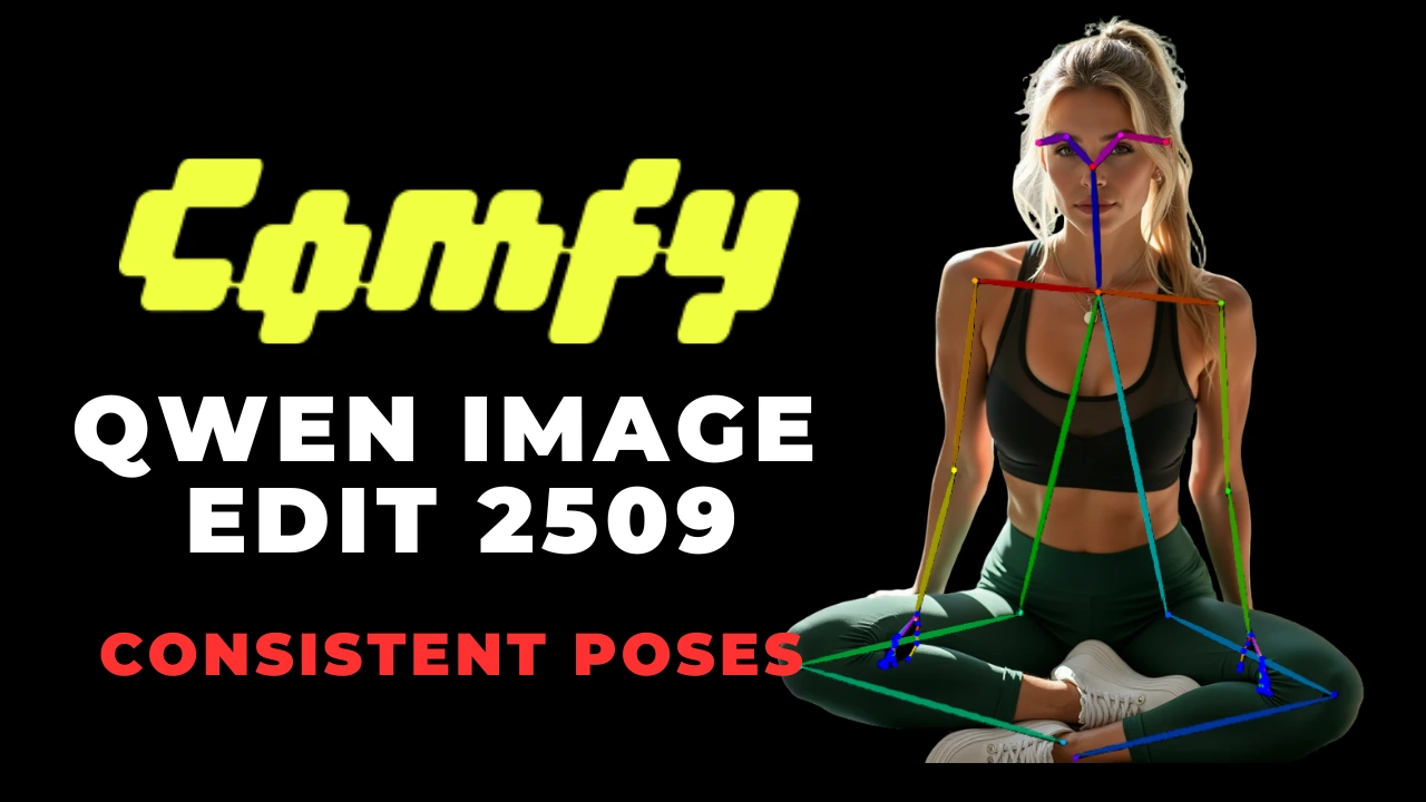 Consistent Pose Changes Using Qwen Image Edit 2509 & ControlNet (ComfyUI)